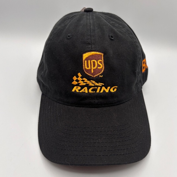 UPS Callaway Checkered Racing Embroidered Dale Jarrett #88 Black Racing Hat NWT! - Picture 1 of 11